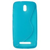 Husa silicon S-line albastra pentru HTC Desire 500 / 506E