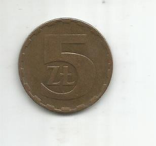 (No2) moneda-POLONIA - 5 ZLOT 1982 foto