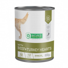 Natures Protection dog adult Beef &amp; Turkey hearts 800 g