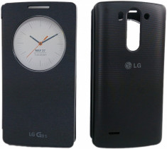 Husa flip LG G3 S Quick Circle Negru foto