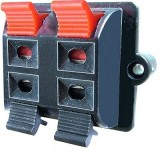 Conector boxe 4 pini, montare pe panou - 123683
