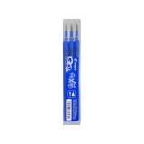 Pachet 12 buc set 3 Rezerve Roller Frixion Ball Pilot 0.7 mm varf mediu Rezerva roller Pilot Frixion Ball 0.7 mm 3 bucati/set albastru