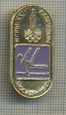 Y 656 INSIGNA- GIMNASTICA - OLIMPIADA MOSCOVA 1980 -URSS -PENTRU COLECTIONARI foto