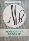 carte veche lucru manual,1969,MONOGRAME BRODATE-Ecaterina Tomida,T.GRATUIT foto