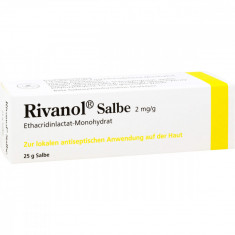 Unguent, Dermapharm, Rivanol Salbe, Efect Antimicrobian impotriva Infectiilor Ranilor, 25gr