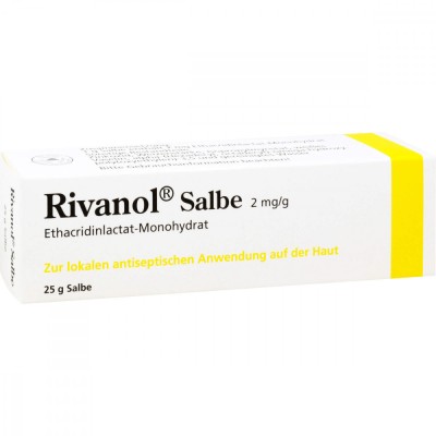Unguent, Dermapharm, Rivanol Salbe, Efect Antimicrobian impotriva Infectiilor Ranilor, 25gr foto