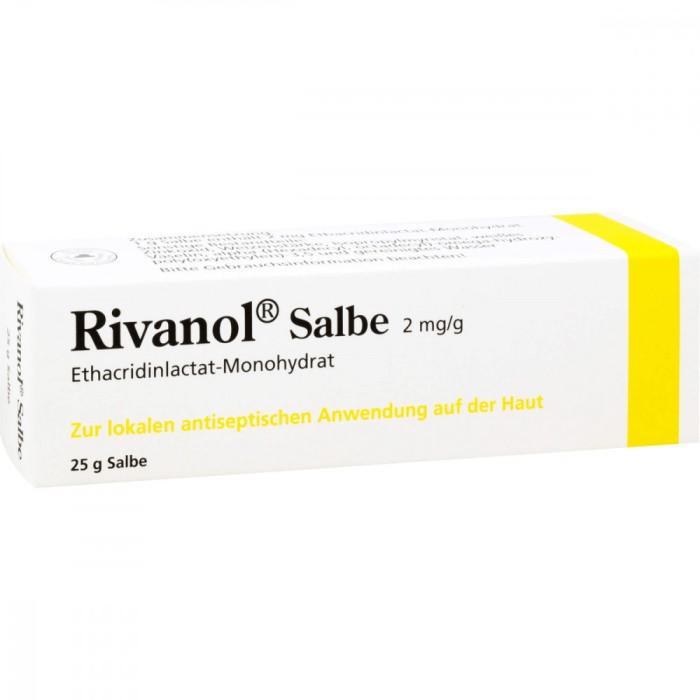 Unguent, Dermapharm, Rivanol Salbe, Efect Antimicrobian impotriva Infectiilor Ranilor, 25gr