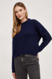 Cumpara ieftin Answear Lab pulover de lana culoarea albastru marin, călduros