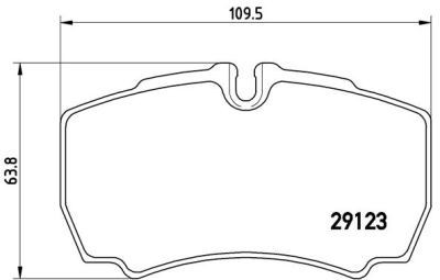 Placute frana Ford Transit Caroserie, Transit Platou / Sasiu; Iveco Daily 3, Daily 4 SRLine parte montare : Punte spate foto