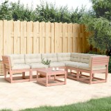 VidaXL Set canapele de grădină cu perne, 6 piese, lemn masiv Douglas 3217023