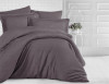 Cearsaf de pat cu elastic din damasc, densitate 130 g/mp, Kahverengi
