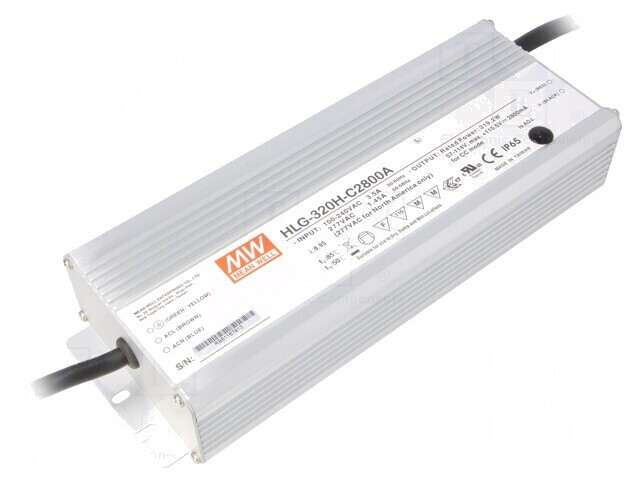 Alimentator LED 320W 57-114VDC IP65