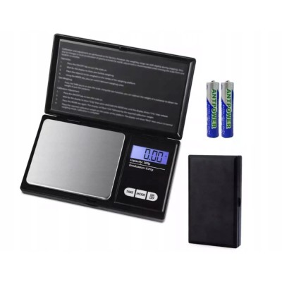 Cantar electronic pentru bijuterii, afisaj LCD, 0,01 - 200 g, functia TARA, negru foto