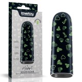 Glont Vibrator Glow in the Dark Heart Massager, 10 Moduri Vibratii Puternice, ABS, USB, 8.5 cm, Lovetoy