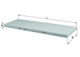 MAHLE LA 11 Filtru, aer habitaclu