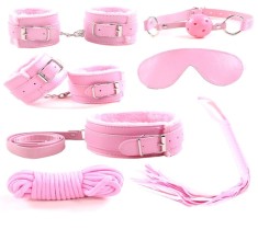 Set BDSM 7 Piese Love Me!, Pink, Guilty Toys foto