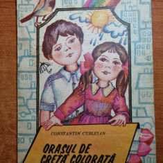 carte pentru copii orasul de creta colorata - din anul 1986