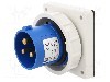 Conector alimentare AC, IEC 60309, IP67, 16A, 400V AC, 3 pini, PAWBOL - B.1918