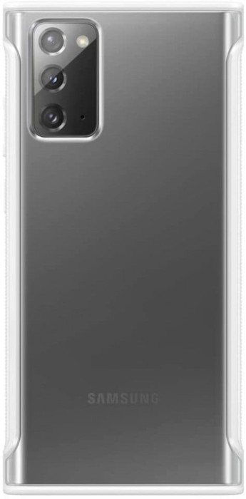 Galaxy Note 20; Clear Protective Cover; White