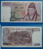 Bancnotă _ Coreea de Sud _ 1000 won _ ND ( 1983 ) _ UNC