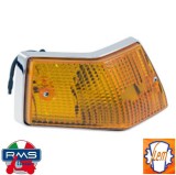 Semnalizare spate stanga cromata portocalie LML Star / Deluxe - Vespa P - Vespa PX 80 - PX 100 - PX 125 - PX 150 - PX 200 (Siem)