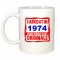 Cana alba personalizata Fabricat in 1974 toate piesele sunt originale, INOVATIX&reg;. 330ml