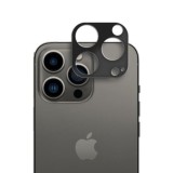 Folie camera foto compatibila apple iphone 15 pro, 9h anti explozie securizata, negru