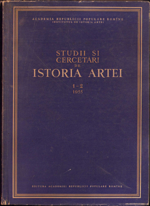 HST C6649 Studii și cercetări de istoria artei 1-2/1955