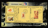 Taaf 1999-Expozitia Philexfrance &#039;99,bloc 4 valori dantelate,MNH,Mi.bloc 3, Organizatii internationale, Nestampilat