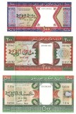 Set 3 Bancnote Mauritania 100, 200, 500 Ouguiya 2002 P-4, P-5, P-8 UNC