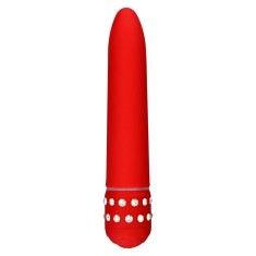 Vbrator clasic elegant Diamond Superbe Vibe, Red (15.5cm)