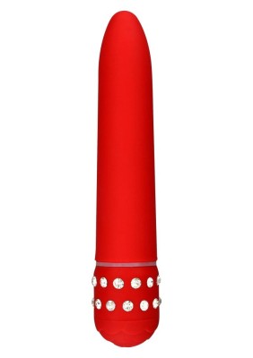 Vbrator clasic elegant Diamond Superbe Vibe, Red (15.5cm) foto
