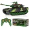 Tanc militar de jucarie RC 9993 2.4 GHz, cu telecomanda si camuflaj forestier