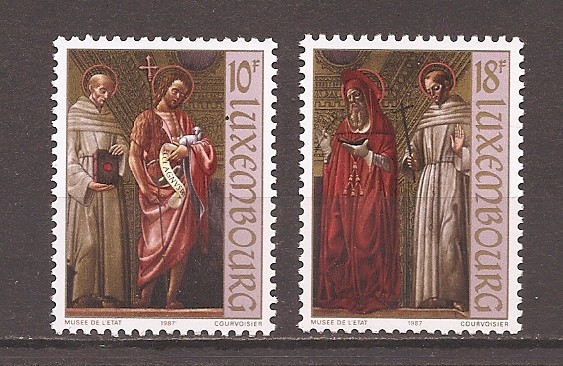 Luxemburg 1987 - Tablouri pe lemn, MNH