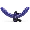 Dildou Dublu Strap-On Fetish Fantasy Desfatare Dubla, Ea si Ea/El, 32cm, Striat, PVC