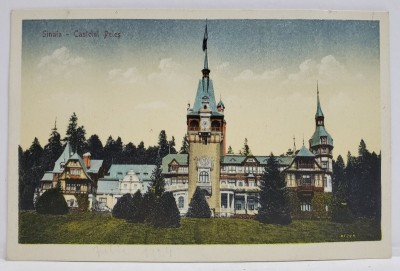 SINAIA , CASTELUL PELES , POLICROMA , INCEPUTUL SEC.XX foto