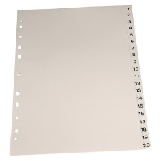 Index plastic Noki A4 1-31 gri