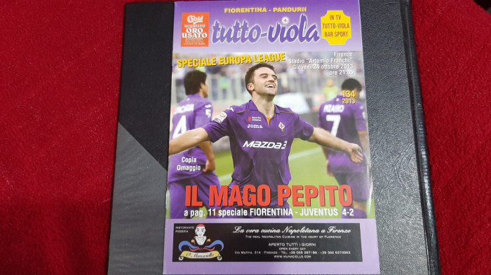 program Fiorentina - Pandurii Tg. Jiu