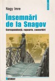 Insemnari de la Snagov: Corespondenta, Rapoarte, Convorbiri &ndash; Nagy Imre. Carte de Istorie