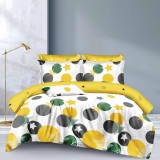Cumpara ieftin Lenjerie pat dublu,bumbac finet,6 piese,cearceaf normal 220x240cm, cearceaf pilota 200x220cm, 2 fete de perna 50x70, 2 fete de perna 70x70-M349, Ralex Pucioasa