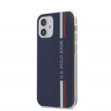 Cumpara ieftin Husa Cover US Polo TPU Tricolor Vertical Stripes pentru iPhone 12 Mini Navy, U.S. Polo