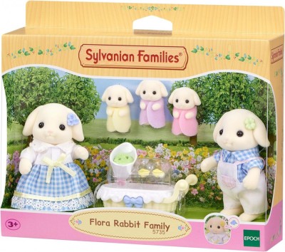 Figurine Sylvanian Families - Familia Iepurasilor Flora foto