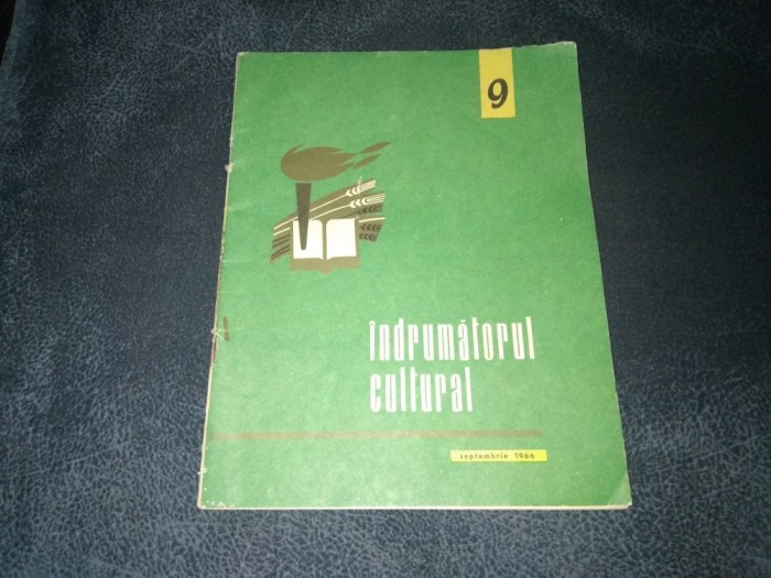 REVISTA INDRUMATORUL CULTURAL NR 9 1966