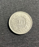 Moneda 20 rappen 1981 Elvetia, Europa