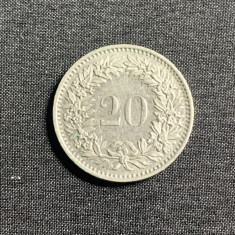 Moneda 20 rappen 1981 Elvetia