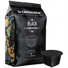 Cafea Black Espresso, 100 capsule compatibile Nescafe Dolce Gusto, La Capsuleria