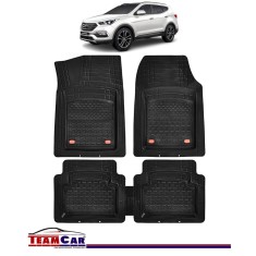 Covorase Auto TeamCar&reg; Hyundai Santa Fe III (2012-2018) - Cauciuc Tip Tavita