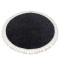Covor Berber 9000 cerc gri Franjuri shaggy, cerc 120 cm