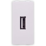 Priza USB Hoff, montaj incastrat, alba, modulara - 1, 5V, 2.1A