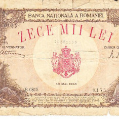 M1 - Bancnota Romania - 10000 lei emisiune 18 mai 1945
